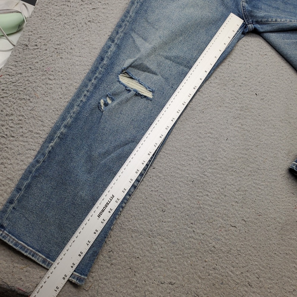 Jessica Simpson Dallas Boyfriend Jeans Womens 8 Blue Denim Stretch Distressed - Picture 5 of 11